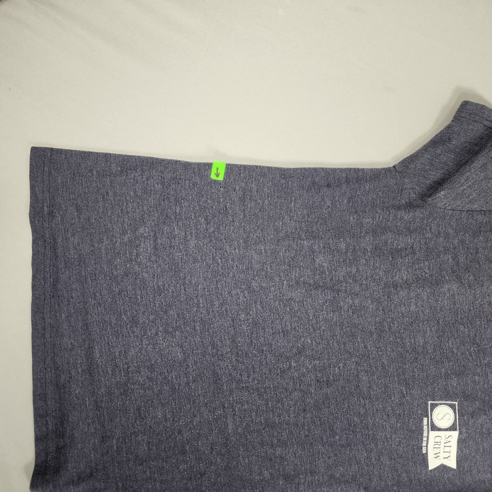 Salty Crew Mens Premium Graphic T-Shirt Heather Charcoal Grey Med Short Sleeve - Picture 8 of 11